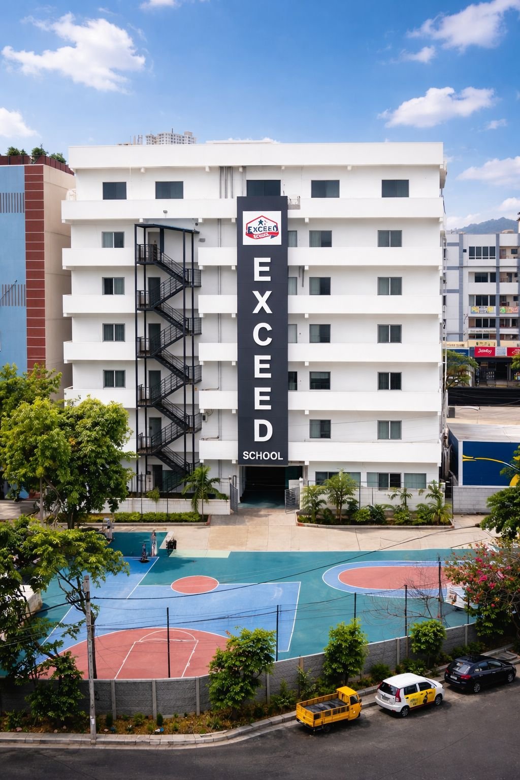 Exceed School Building Frontage